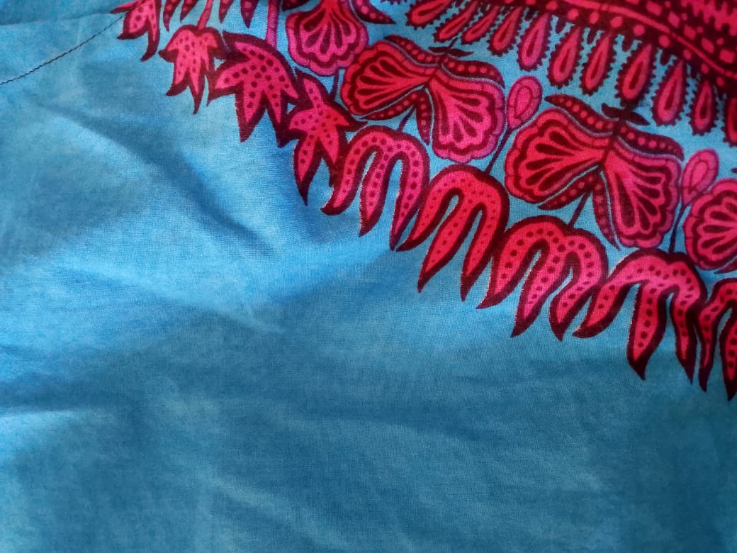 Sleeveless Print V-Neck Blouse